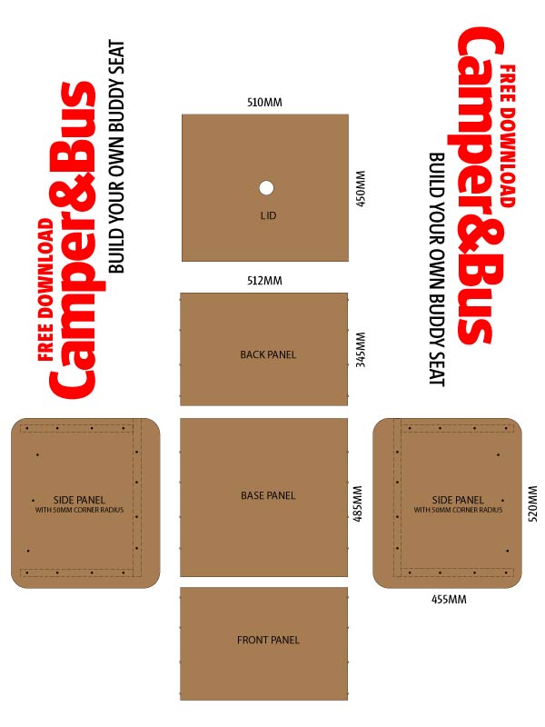 Plans to Build a buddy seat (FREE Download) - VW Camper ...