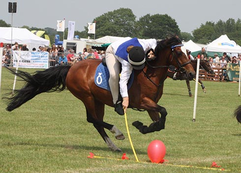 Amie Eales riding Magic