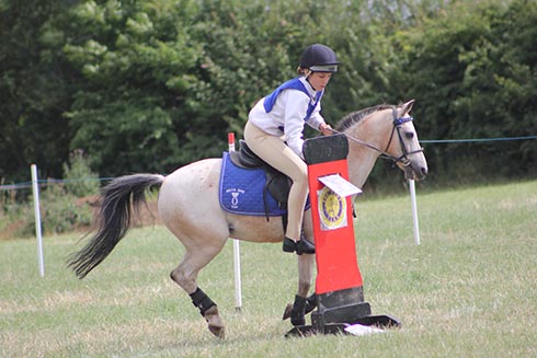 Philly Stacey riding Flicker