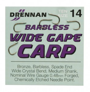 Drennan Barbless Wide Gape,