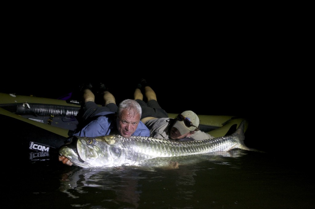 Torpedo or tarpon? We reckon you can guess, looking at this picture of the intrepid Jeremy Wade. It's another impressive catch!