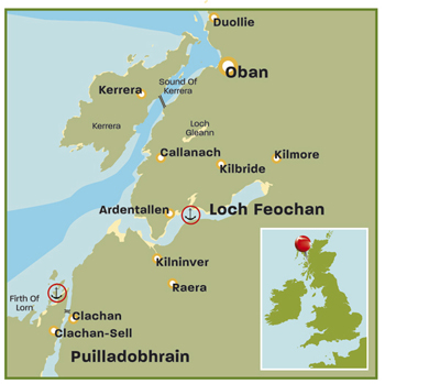 Puilladobhrain anchorage map