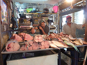 Fish stall Port Louis