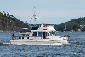 boat called Therapy on water