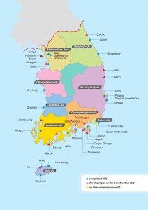 South Korean marina development projects Completed (20) Developing or under construction (12) On final planning phase (2)