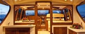 The yard offers owners with a choice of either a traditional finish dominated by polished Burmese teak in conjunction with hand crafted joinery or contemporary finish