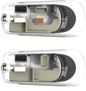 The flybridge includes a wet bar, with sink, grill and fridge, sun bed, large sofa and a twin helm seat.