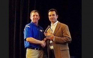 Tom Broy, president, IBBI (left), Richard DeVito, president, Lenco Marine (right), Photo Courtesy of IBBI
