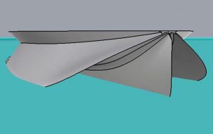 The Trieadrieame hull form is result of the colaboration between Gerard Jelle Bilkert an Van Oossanen Naval Architects
