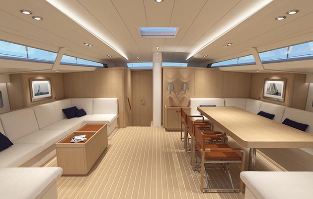 Swan 78 interior