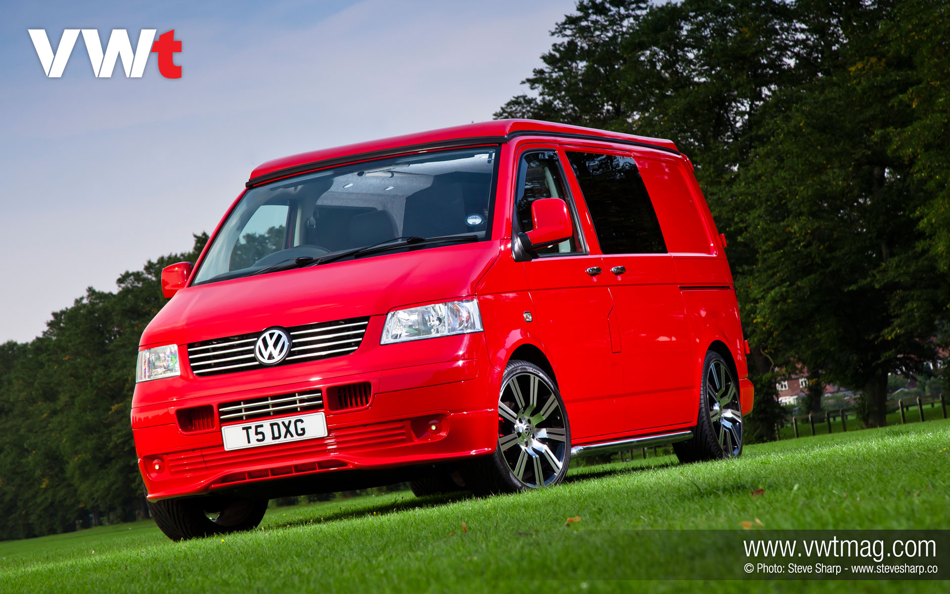 2009 VW T5 Transporter desktop wallpaper VWt