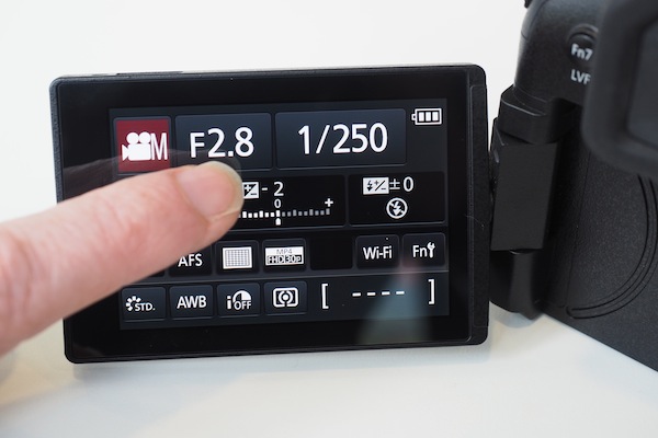 FZ2000 screen
