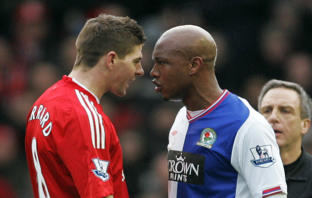 Image result for Diouf and Steven Gerrard