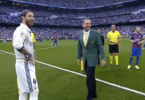 Sergio Garcia Kicks Off El Classico In Green Jacket