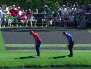 Watch Hatton and Willett Skimming The 16th Pond