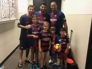 Tiger Woods Meets Messi And Suarez