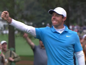 WATCH: Rory McIlroy Chips In For Eagle At US Masters