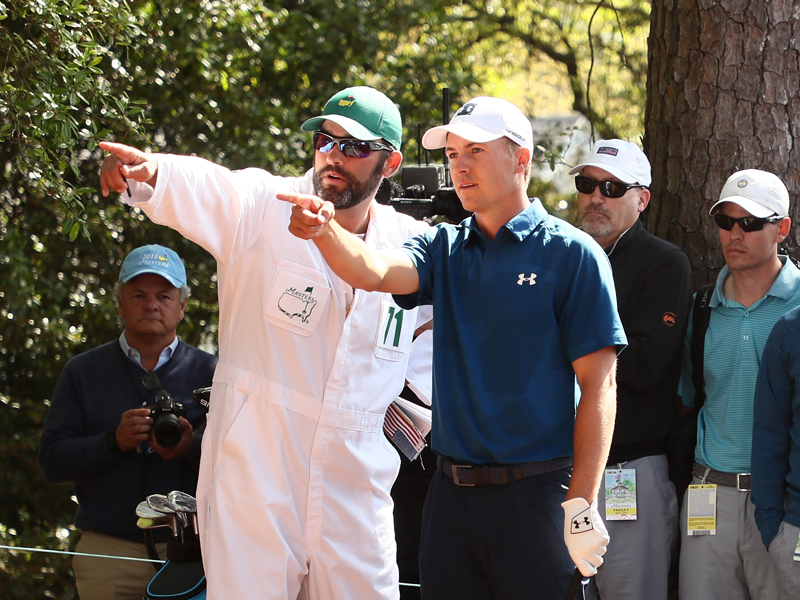 Who is Jordan Spieth's caddie?
