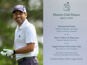 Garcia To Serve Spanish Lobster Rice At Masters Champions Dinner