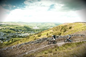 Hans Rey in the Peak District