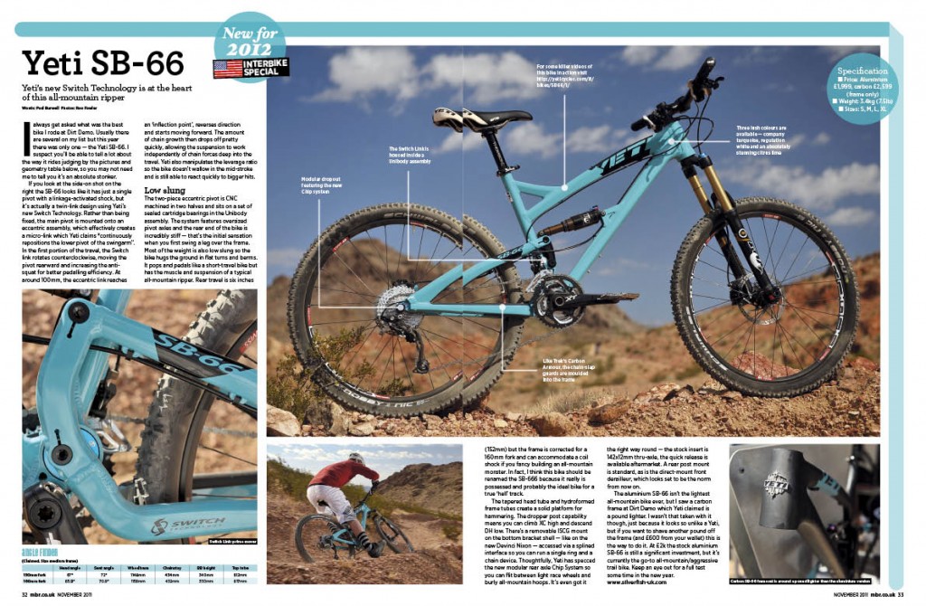Yeti's new SB66 ridden