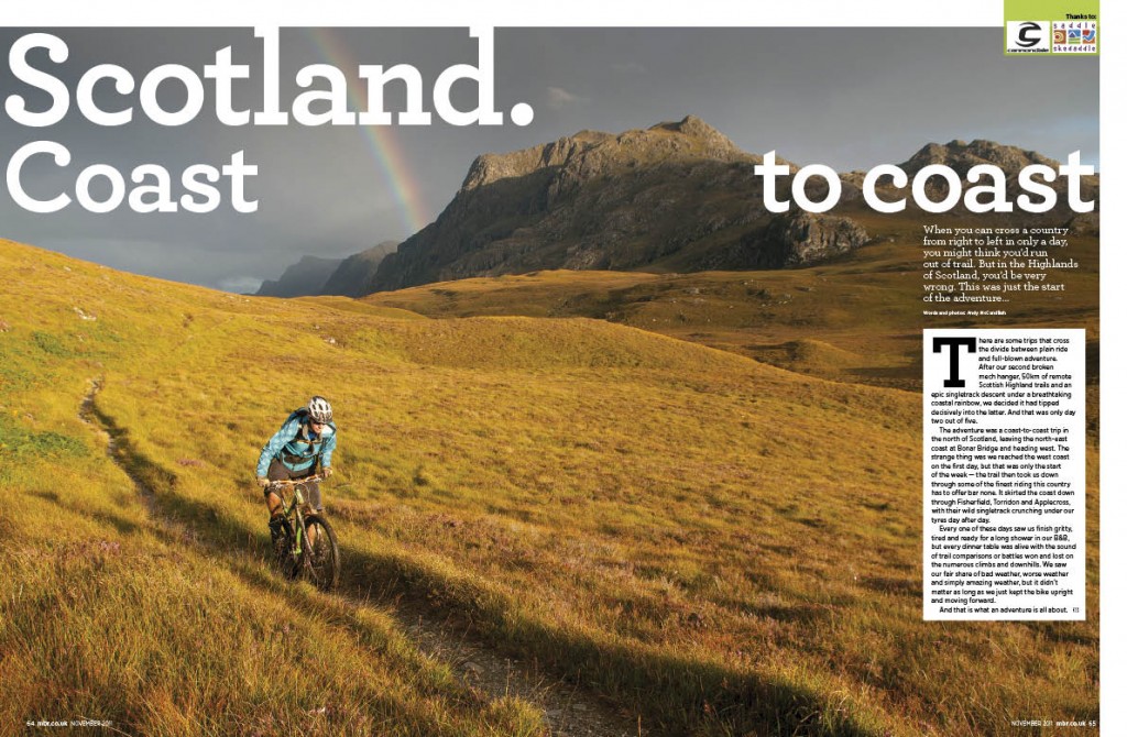 Andy McCandlish takes on a Scottish coast to coast