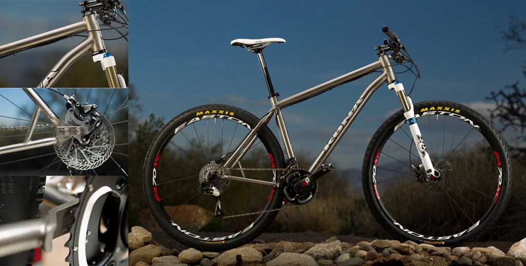 2012 Kona Raigin Titanium hardtail. Click to zoom