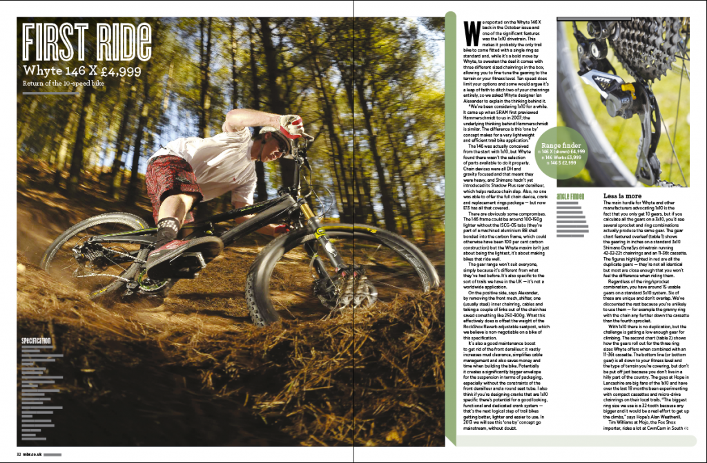 Screen shot 2012-03-05 at 11.32.06 Whyte 146X is one of the only 1x10 bikes on the market