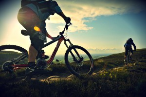 Ridgeline singletrack heading out to Chop Gate