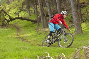 The singletrack is as narrow as Edinburgh's back alleys