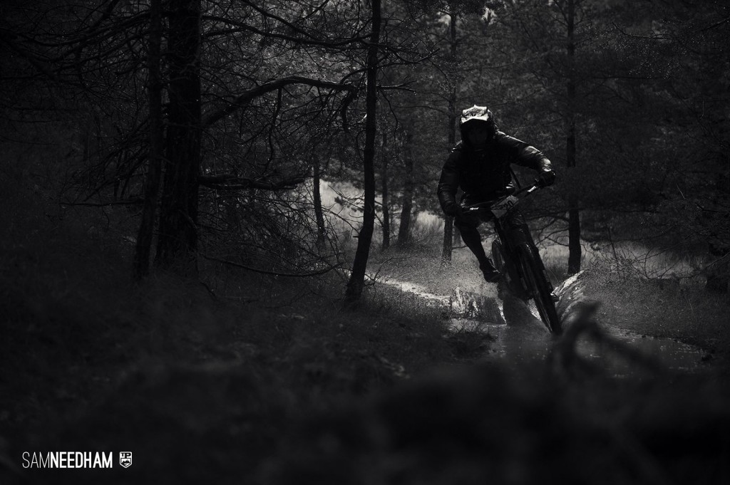 Goggles were useless on the long, wet stages