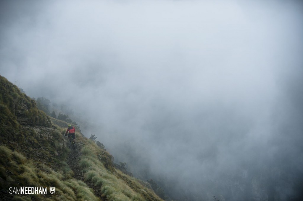 Into the unknown, that's the beauty of racing blind terrain