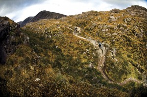GPS mountain bike route, Achnashellach in Torridon
