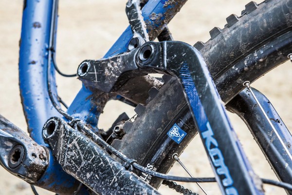Beefy rear triangle makes for a direct, lively ride (Fowler) 