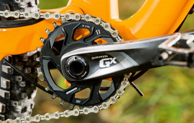 Fattie uses spider-less single ring to modify chainline (Kirkman)