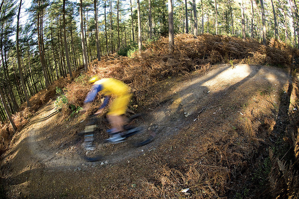 Linked corners are a great place to keep the pedals level and pump for speed