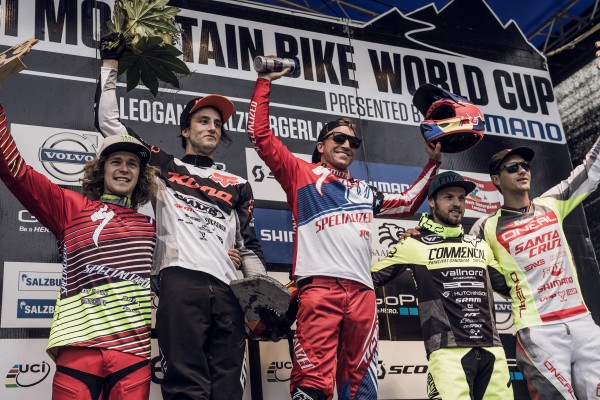 Times were tight this weekend, but Gwin still managed to go fastest despite lack a chain