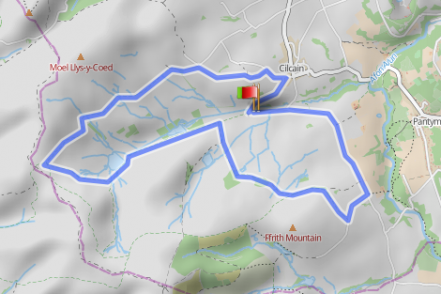 Moel Dywyll route