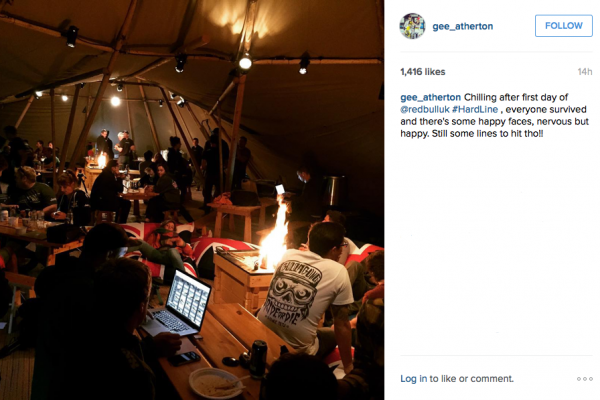 Gee Atherton hardline instagra,