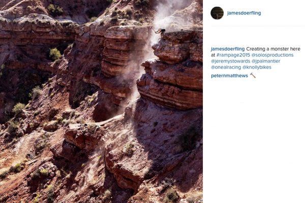 James Doerfling reacts rampage 2015