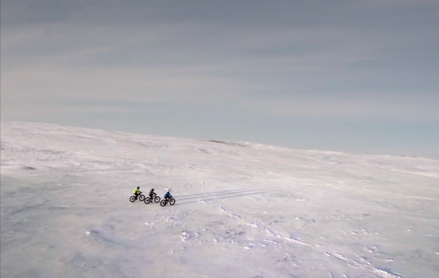 Fat biking south pole
