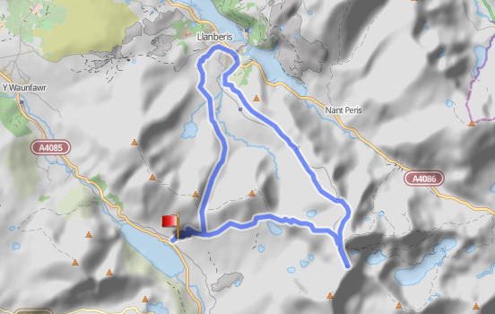 Llanberis snowdon map