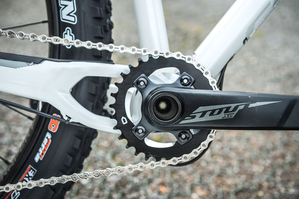 Rough Diamond: Spesh’s unique chainstay design gives a fiercely harsh ride