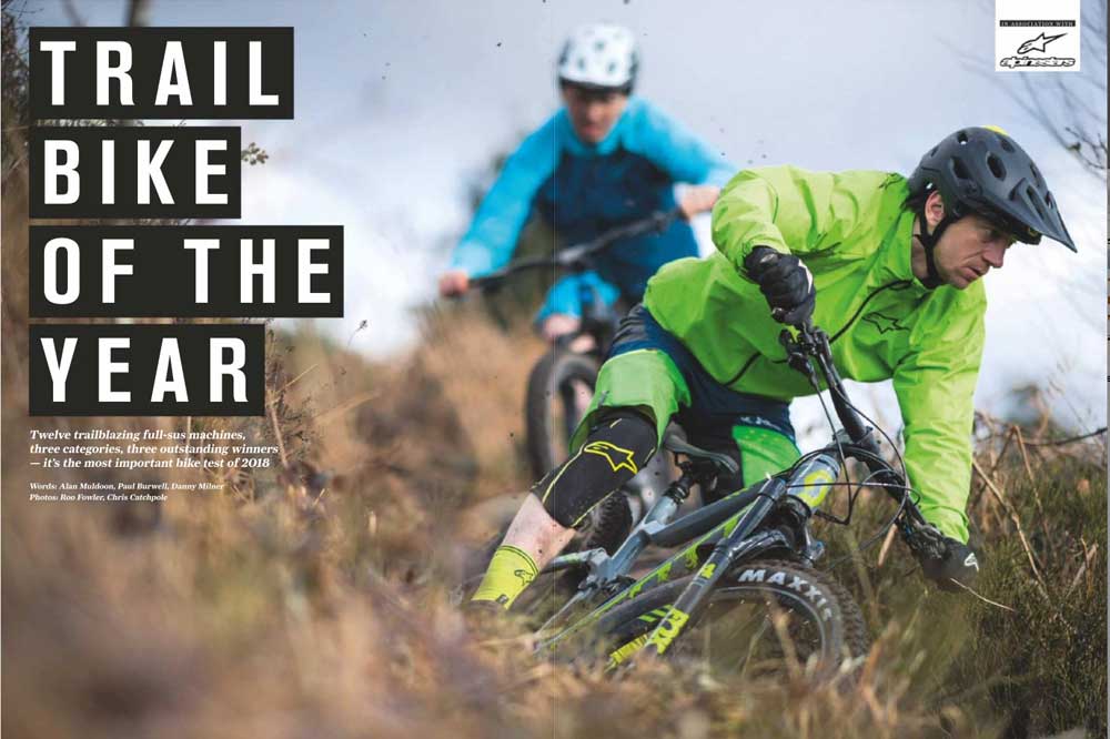 Trail Bike Of The Year 2018 Best Full Suspension Mountain Bikes Mbr Best Full Suspension Mountain Bike