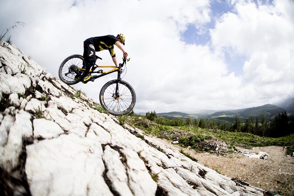 How to ride a steep rock roll