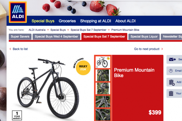 electric bike aldi