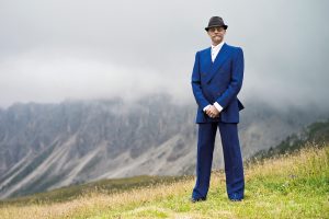 Gary Fisher on a hillside desolate