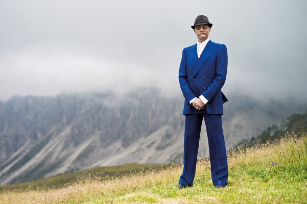 Gary Fisher on a hillside desolate