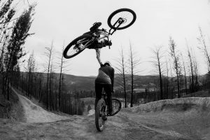 Kade Edwards and Brandon Semenuk in Parallel II mountain bike video