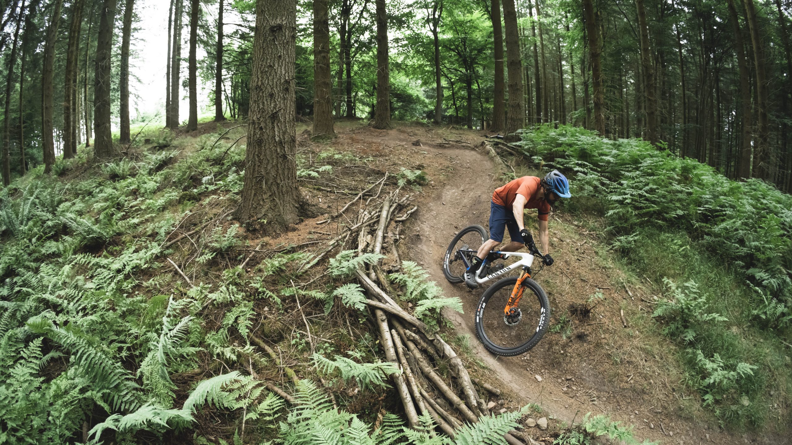 Canyon Lux World Cup CFR XC mountain bike ridden downhill